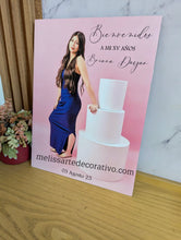 Cargar imagen en el visor de la galería, Letrero de Bienvenida Personalizado con foto