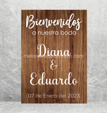 Cargar imagen en el visor de la galería, Bienvenidos a Nuestra Boda 🤩 Impreso
