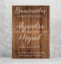 Cargar imagen en el visor de la galería, Bienvenidos a Nuestra Boda 🤩 Impreso
