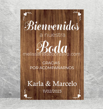 Cargar imagen en el visor de la galería, Bienvenidos a Nuestra Boda 🤩 Impreso
