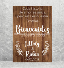 Cargar imagen en el visor de la galería, Bienvenidos a nuestra boda 🤩 Impreso
