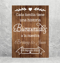 Cargar imagen en el visor de la galería, Bienvenidos Cada familia tiene una historia 🤩 Impreso
