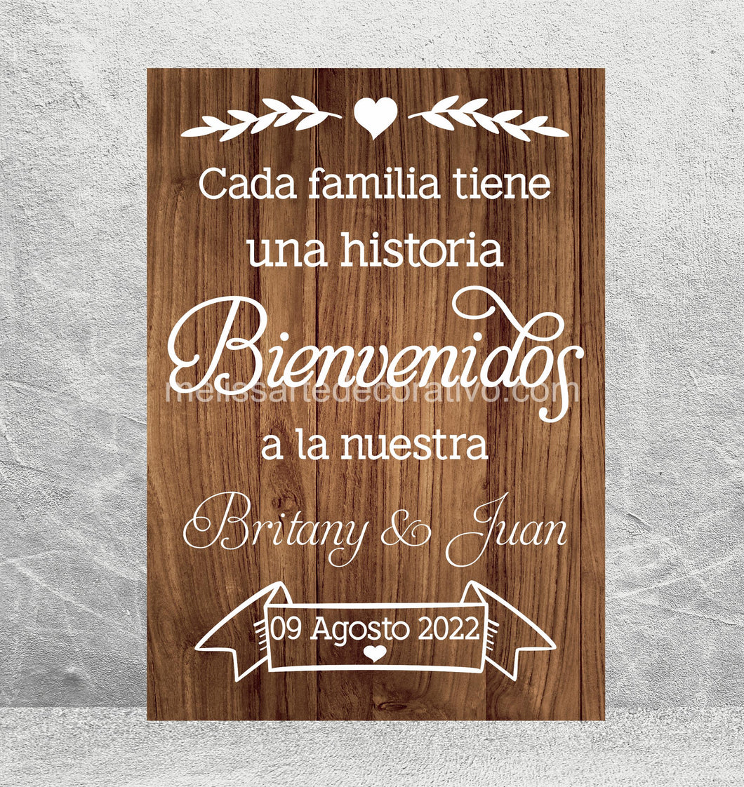 Bienvenidos Cada familia tiene una historia 🤩 Impreso