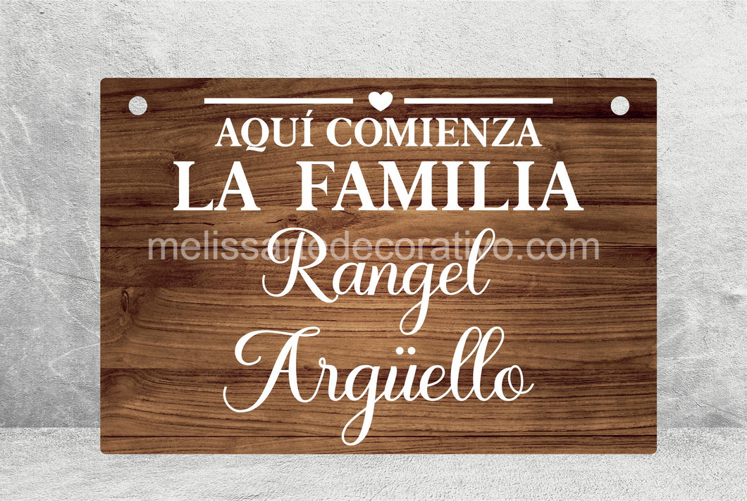 Pajecito Aquí comienza la familia ✨ Impreso