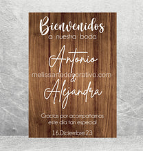 Cargar imagen en el visor de la galería, Bienvenidos a Nuestra Boda 🤩 Impreso
