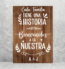 Cargar imagen en el visor de la galería, Bienvenidos Cada familia tiene una historia 🤩 Impreso
