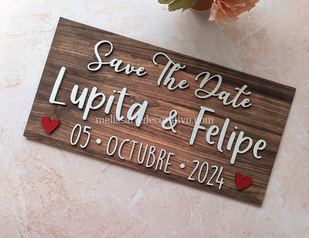 Save The Date 💖 detalles resaltados