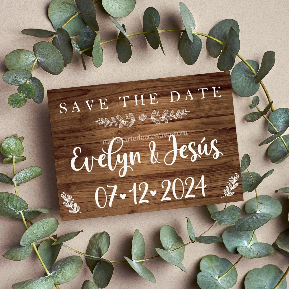 Save The Date 💖 versión Impresa