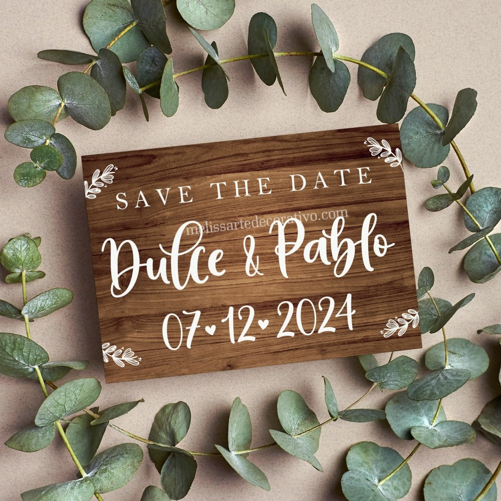 Save The Date 💖 versión Impresa