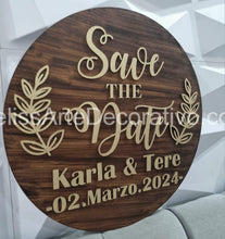 Cargar imagen en el visor de la galería, Save The Date Circular 💖 detalles resaltados
