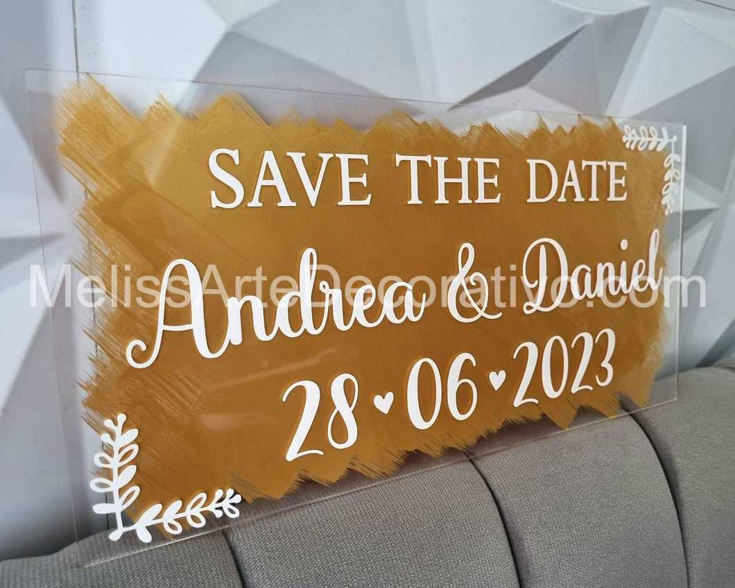 Save The Date Acrilico 💖