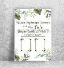 Cargar imagen en el visor de la galería, En honor / memoria 🕊️ Alguien que amamos está en el cielo ❤️ Letrero Impreso
