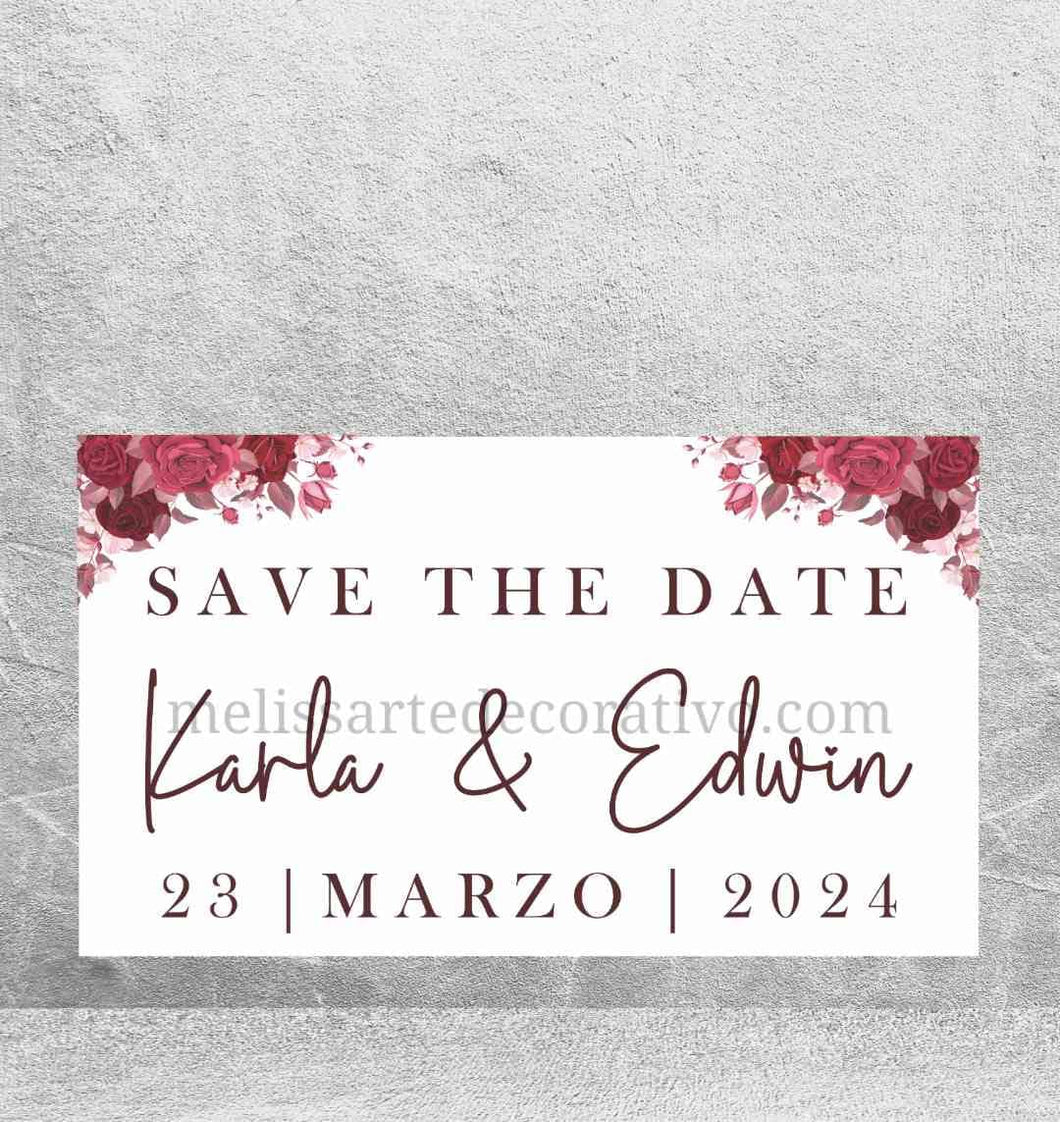 Save The Date 💖 versión Impresa