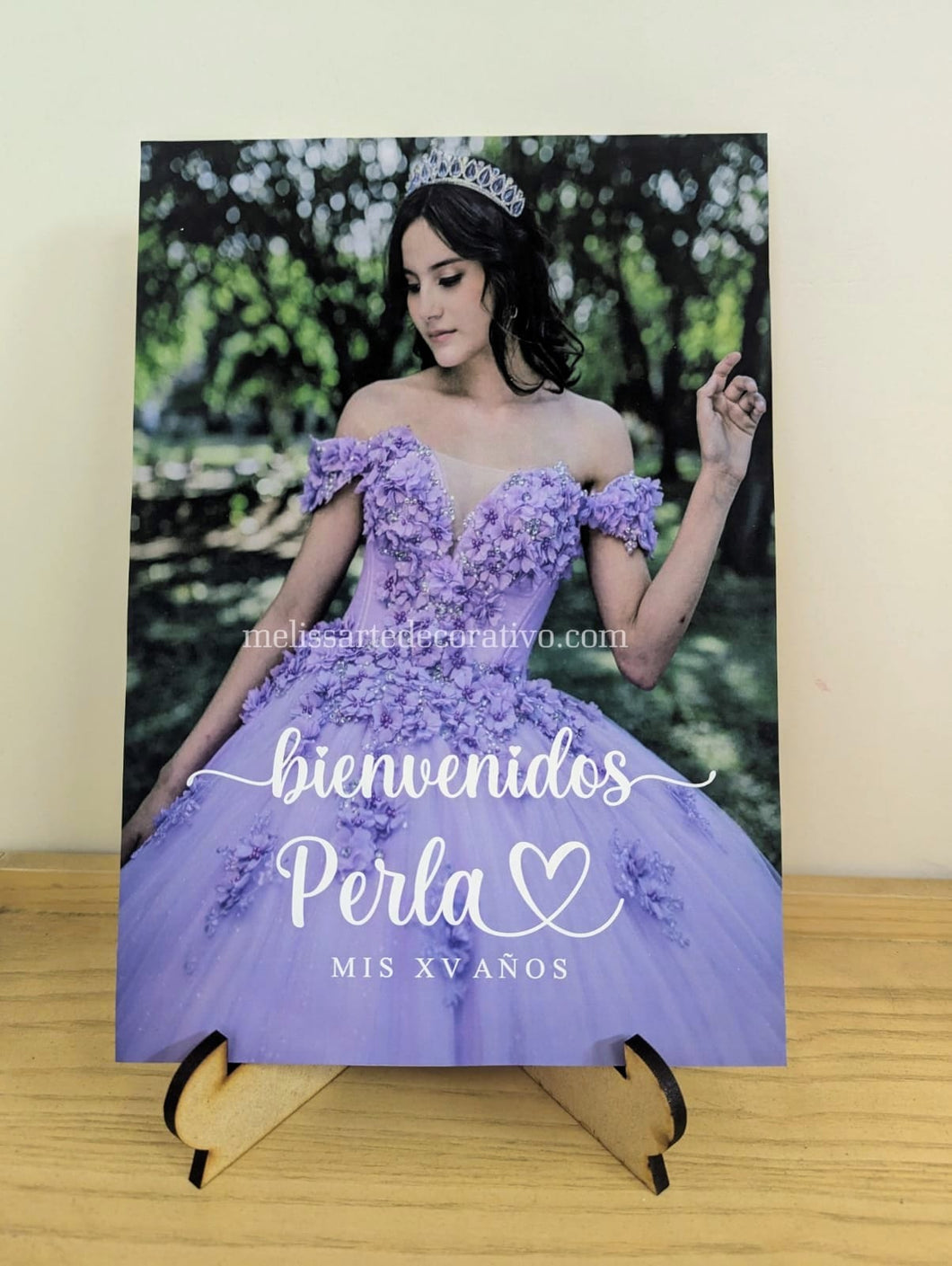 Bienvenida Personalizado con foto 💖 (Base NO incluida)