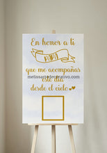 Cargar imagen en el visor de la galería, En honor / memoria 🕊️ En honor a ti ...❤️ Letrero Impreso
