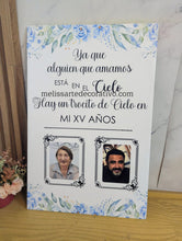 Cargar imagen en el visor de la galería, En honor / memoria 🕊️❤️ Letrero Impreso
