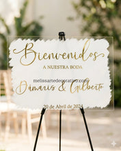 Cargar imagen en el visor de la galería, Bienvenidos a nuestra boda💖 (Base NO incluida)
