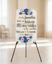 Cargar imagen en el visor de la galería, Letrero Bienvenidos Cada familia tiene una historia 💖 (Base NO incluida)
