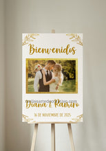 Cargar imagen en el visor de la galería, Bienvenidos a Nuestra Boda con Foto 🤩 Impreso
