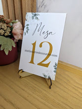 Cargar imagen en el visor de la galería, Set con 5 Números de Mesa 10x15cm
