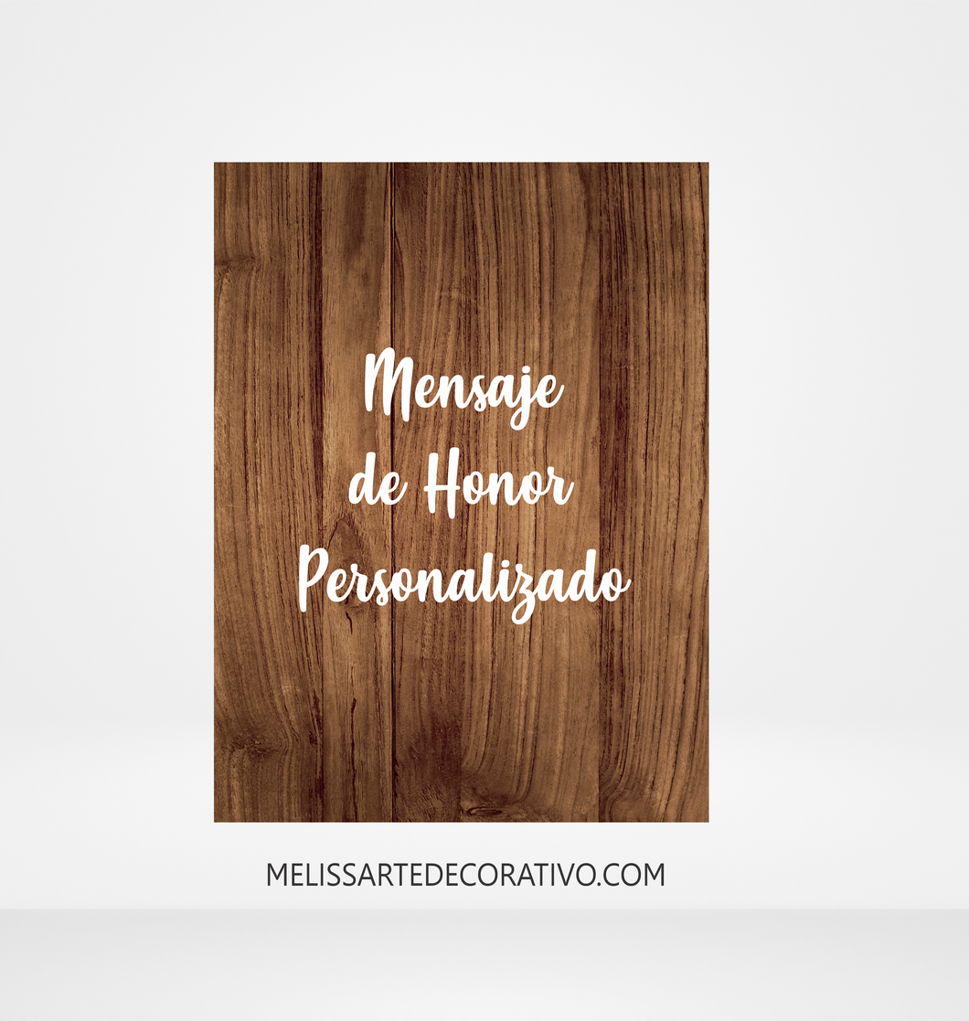 En Memoria Impreso ¡Personaliza tu letrero! 🤩