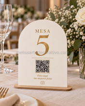 Cargar imagen en el visor de la galería, Set Números de Mesa con QR + Galería Digital
