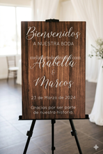 Cargar imagen en el visor de la galería, Bienvenidos a Nuestra Boda 🤩  (BASE NO INCLUIDA)
