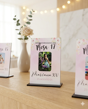 Cargar imagen en el visor de la galería, Set con 5 Números de Mesa 10x15cm
