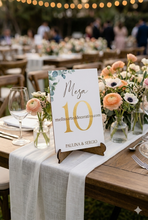 Cargar imagen en el visor de la galería, Set con 5 Números de Mesa 10x15cm
