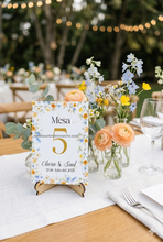 Cargar imagen en el visor de la galería, Set con 5 Números de Mesa 10x15cm
