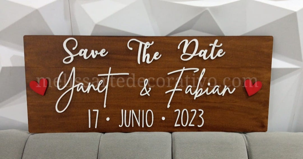 Save The Date 💖 detalles resaltados